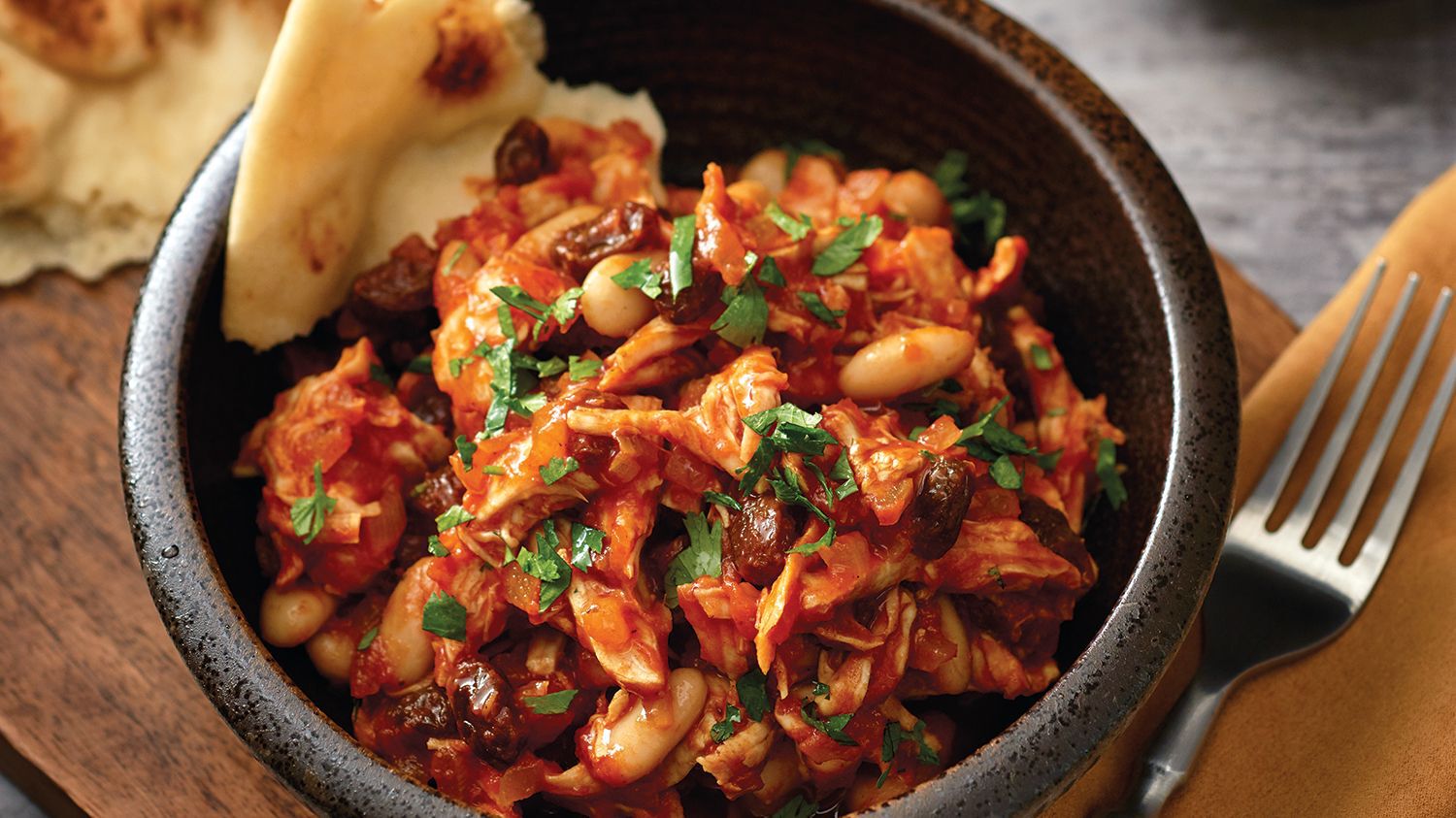 White bean & leftover turkey curry