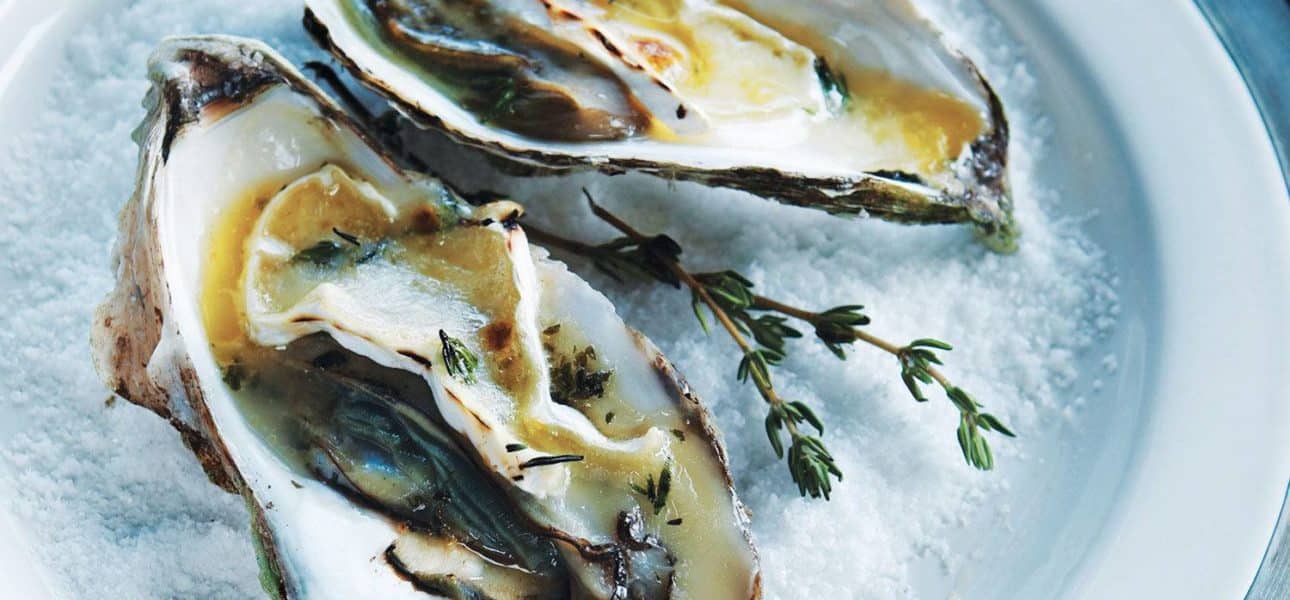 Baked Oysters with Brie