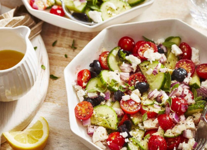 Cucumber and cherry tomato salad